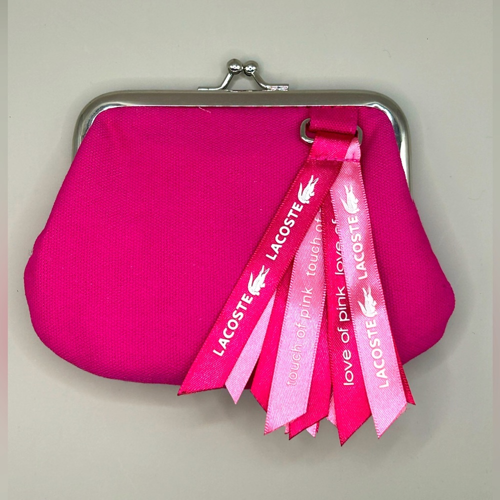Lacoste Parfums Mini Pink Coin Pouch